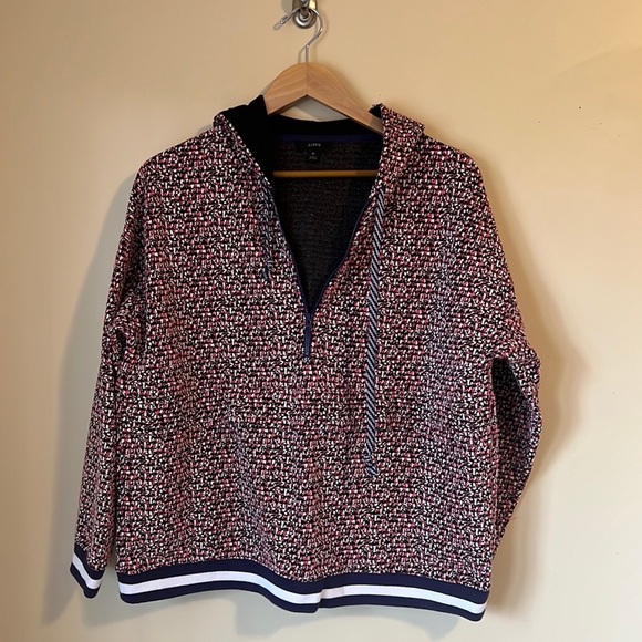 NWT J.Crew Speckled Jacquard Anorak & Biker Shorts SET - Picture 11 of 11